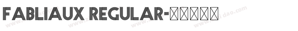 Fabliaux Regular字体转换